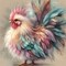 5D Diamond Art Kits for Adults Beginners Colorful Rooster,DIY Full Round Drill Diamond Painting Kits Cock,Chicken Paint by Diamonds Dots Gem Art Crystal Easy,Home Wall Decor 13.78X13.78 Inch